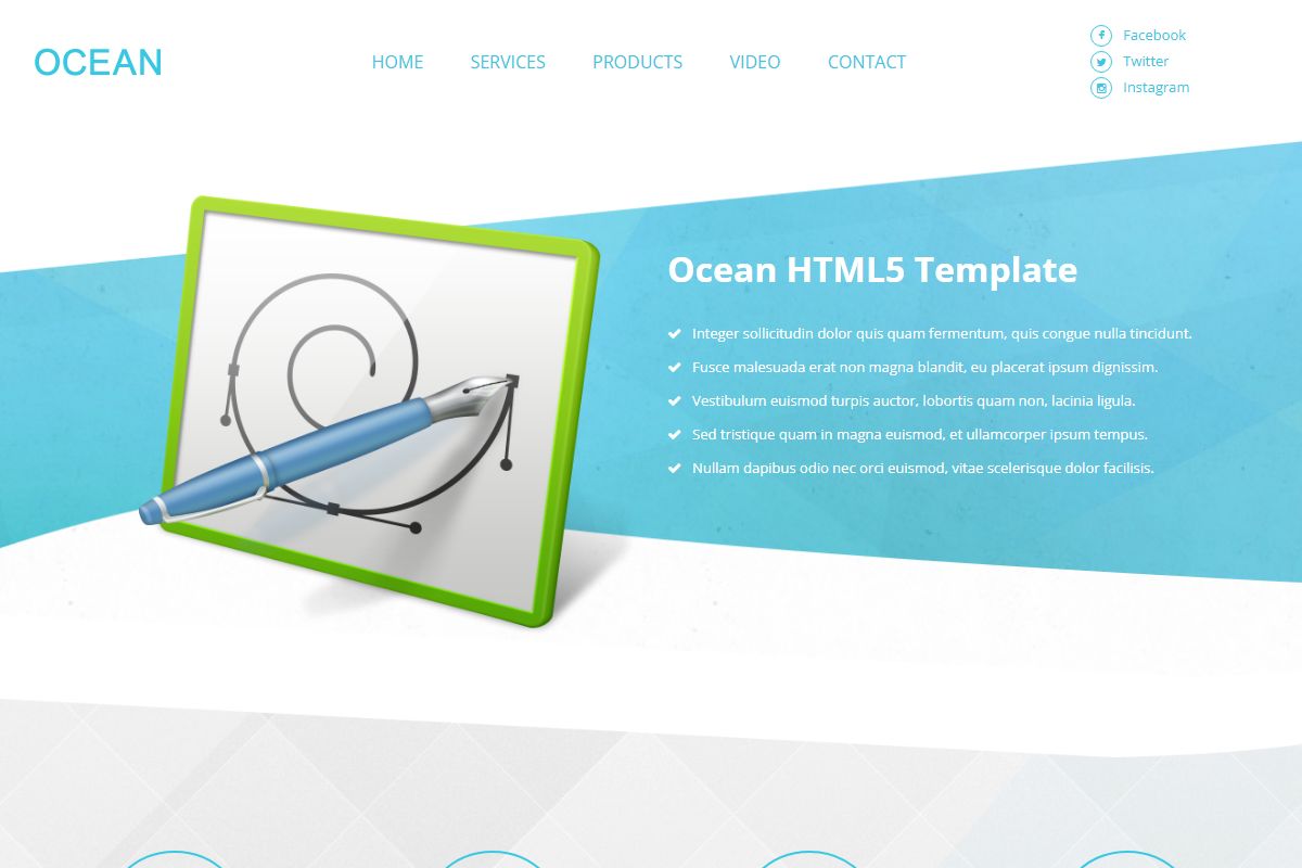 Ocean Html5 Template