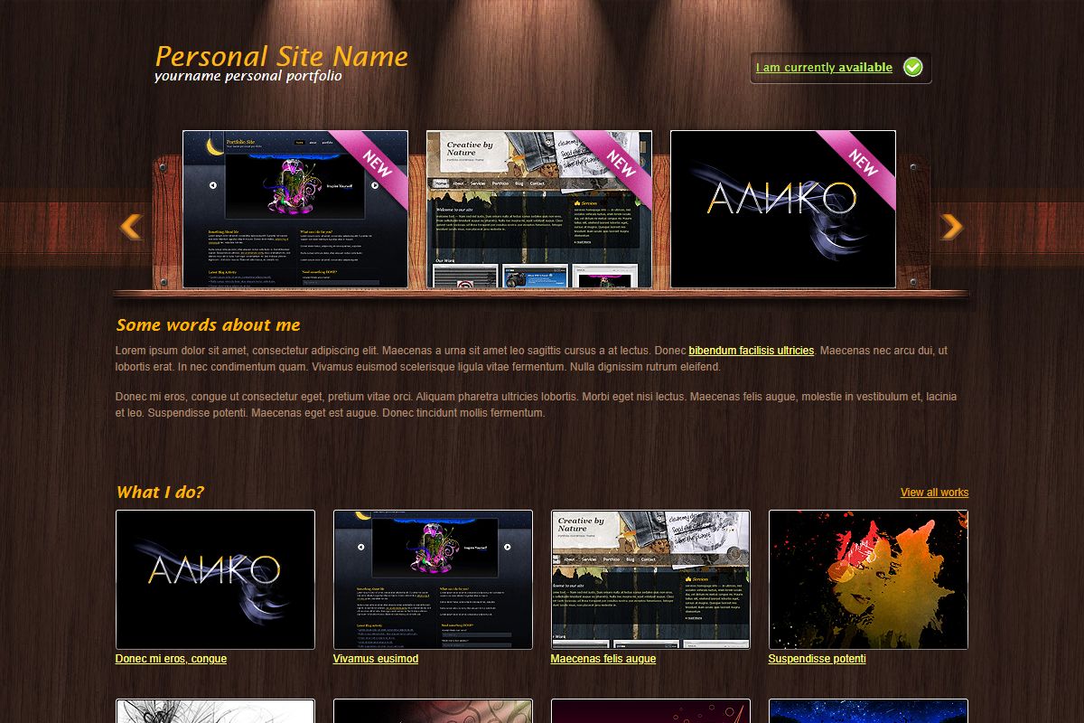 Personal Site Name