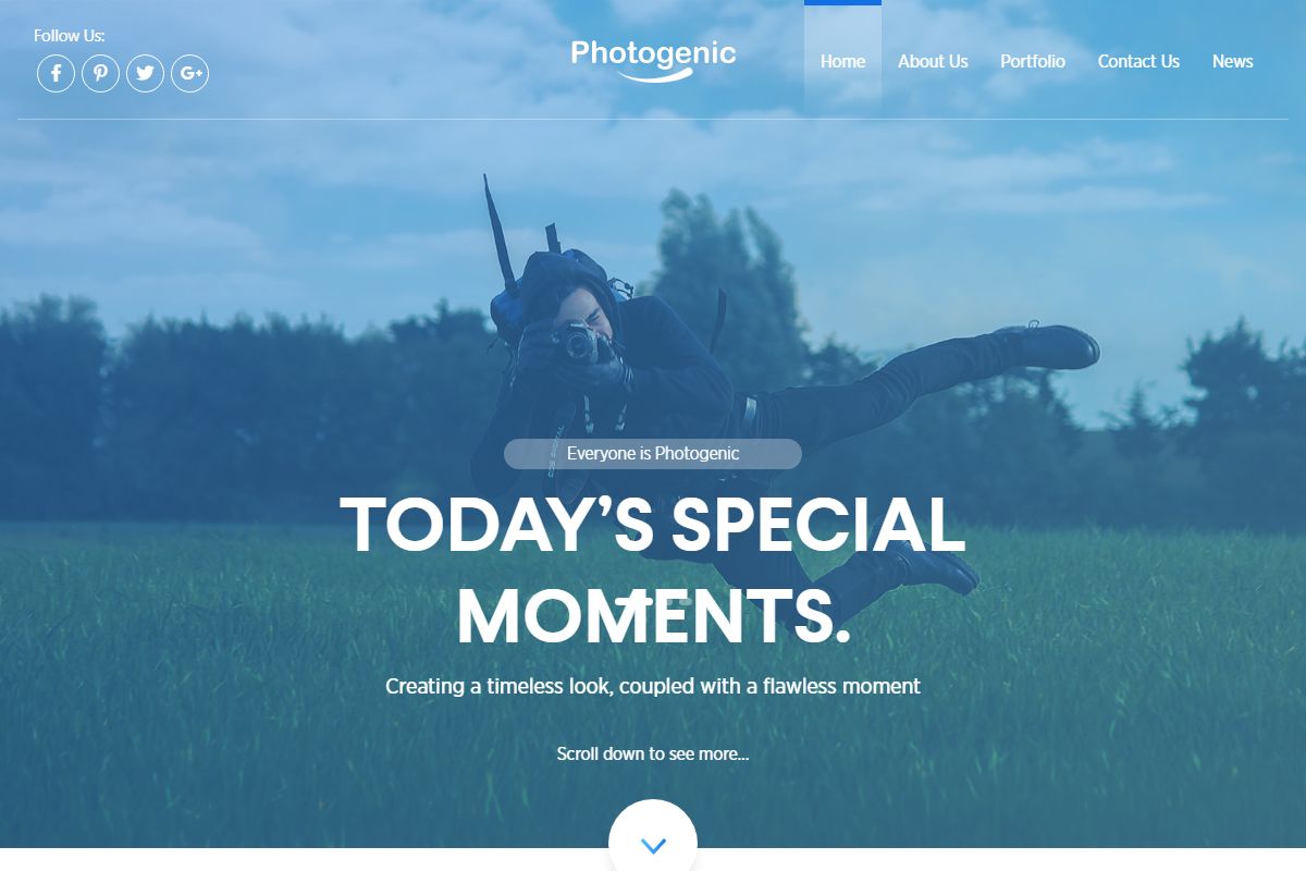 Photogenic Free Portfolio Bootstrap