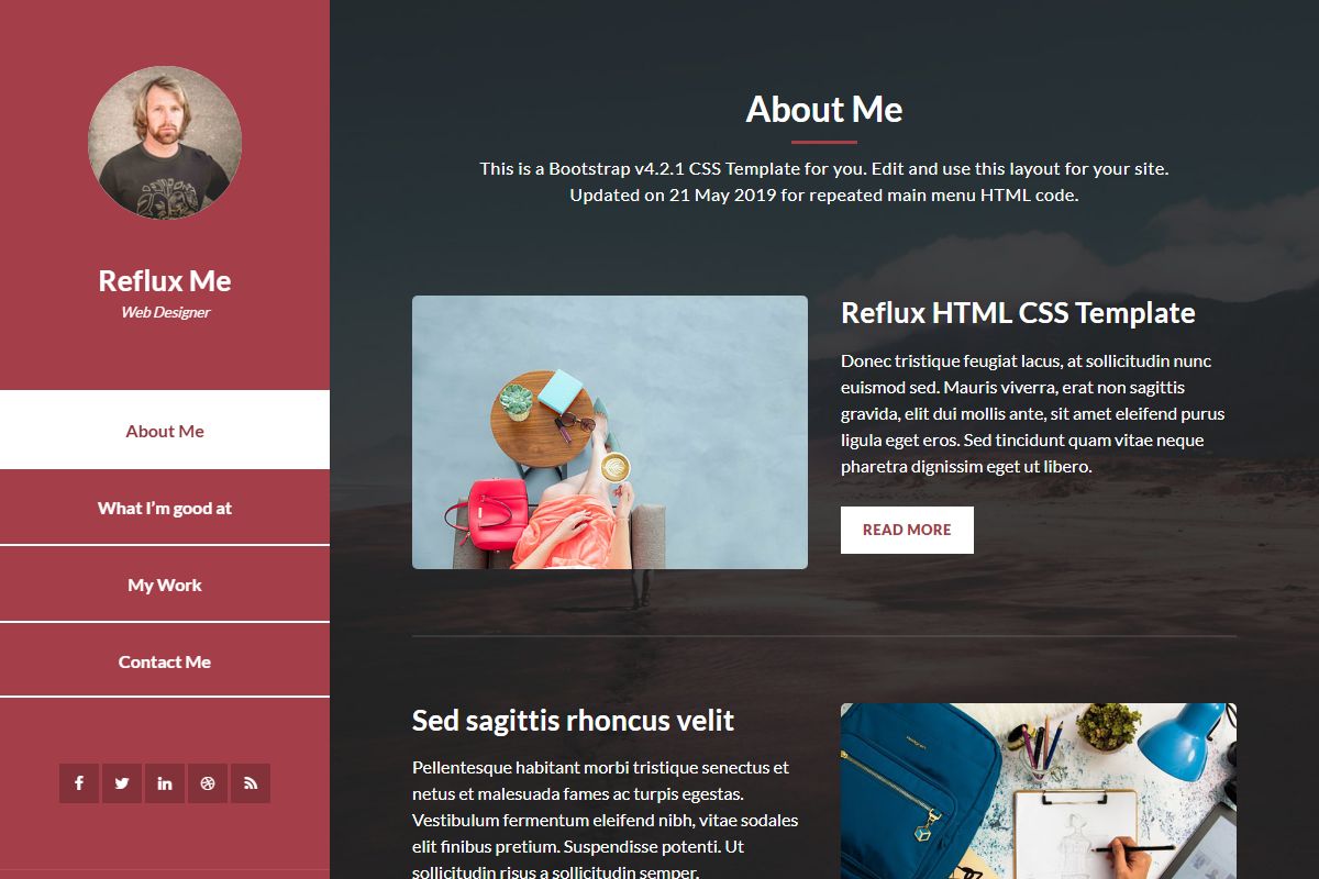 Reflux Html Css Template