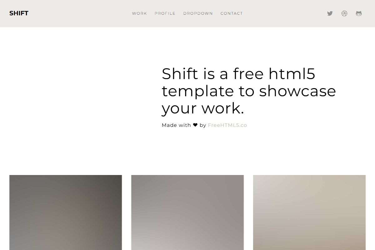 Shift Mdash Free Website
