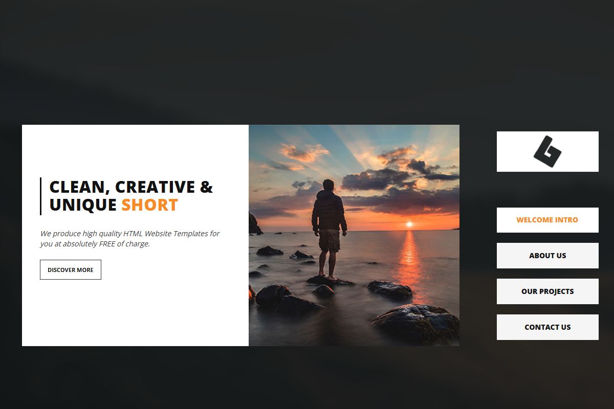 Short Html Css Template