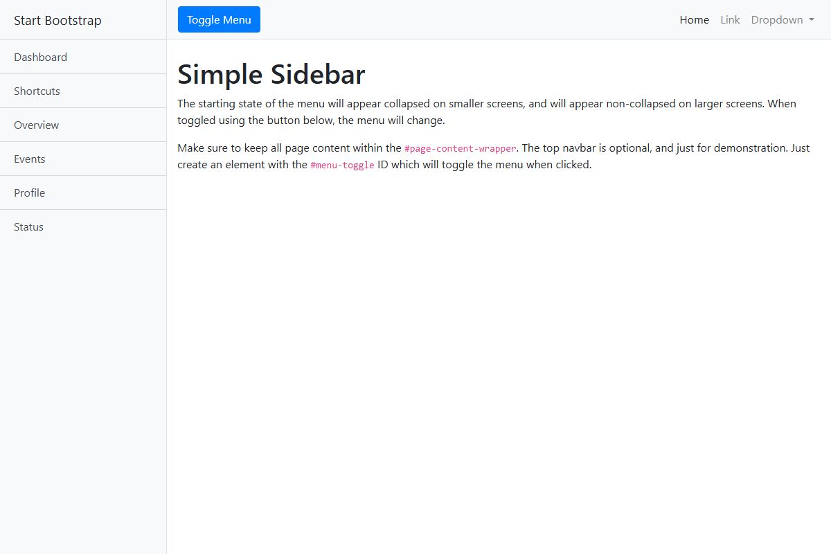 Simple Sidebar