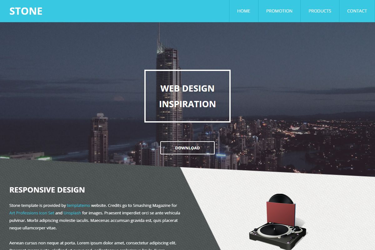 Stone Responsive Template