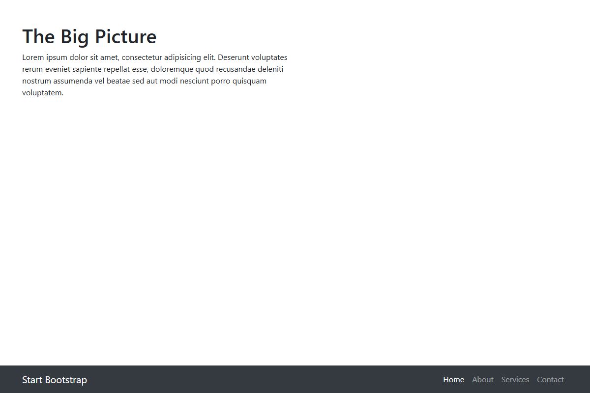 The Big Picture