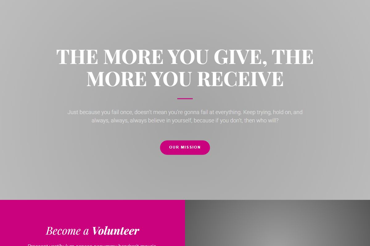 The More You Give The More You Receive