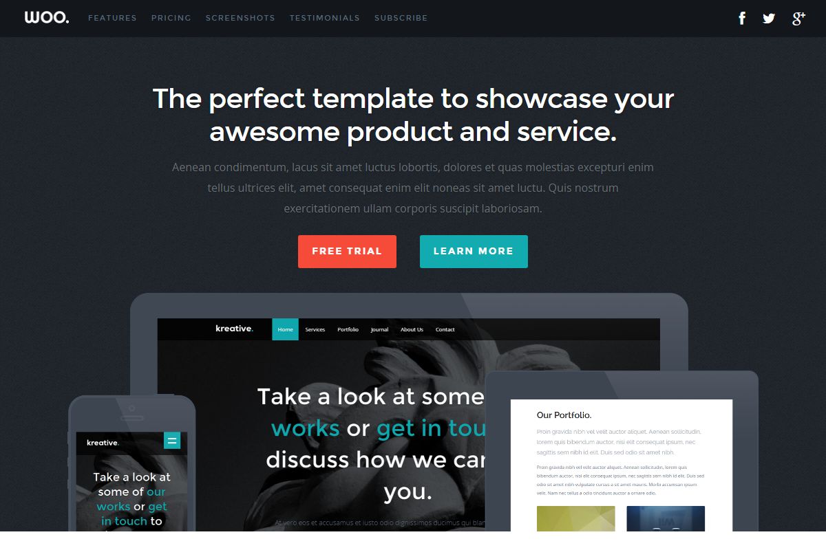 The Perfect Template To Showcase Your Awesome Product And Service 98