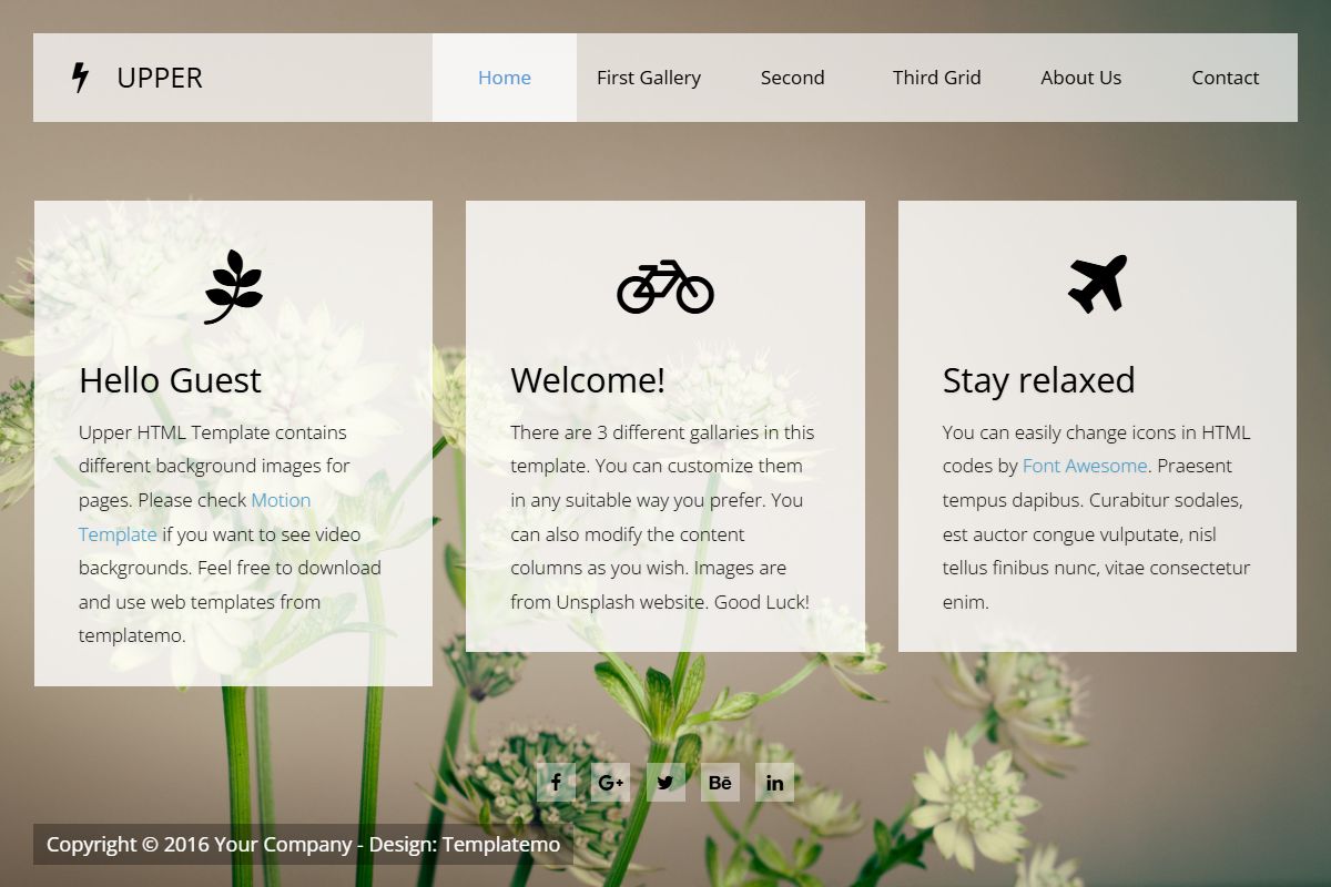 Upper Html Website Template