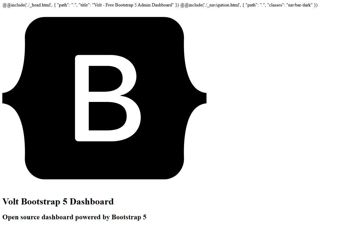 Volt Bootstrap 5 Dashboard