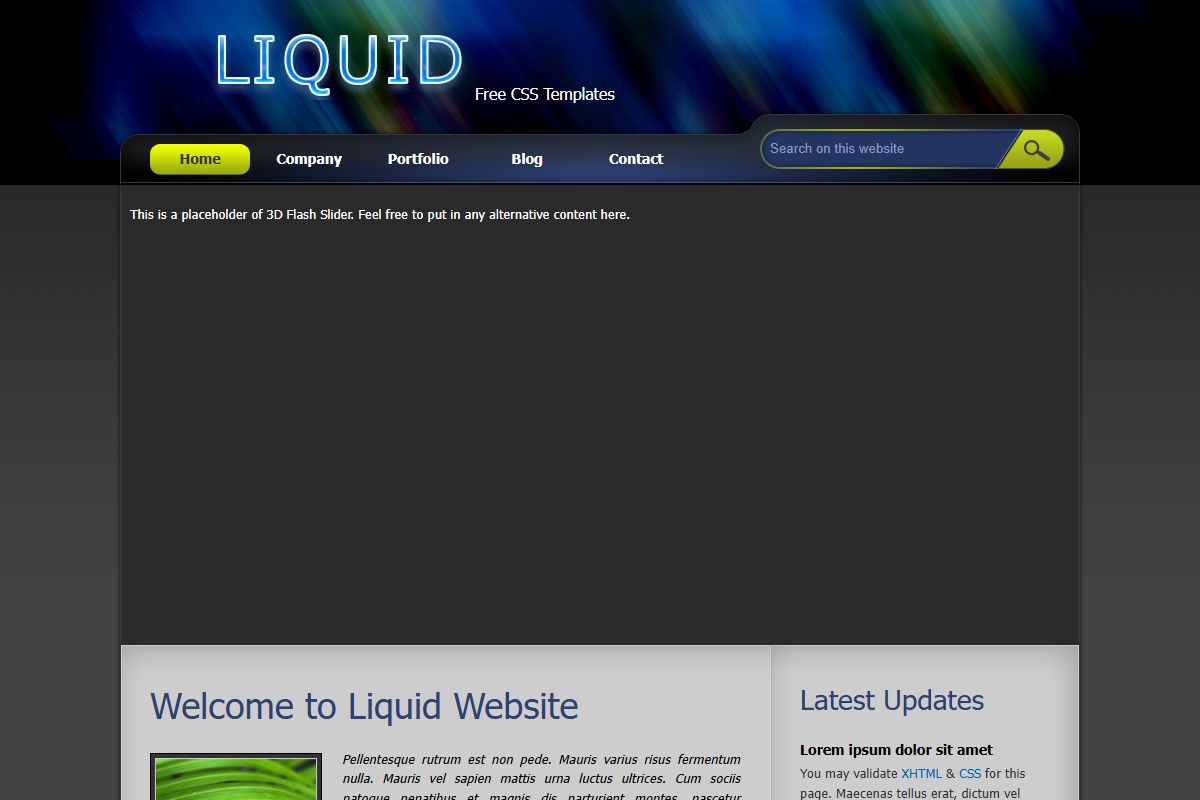 Welcome To Liquid Website