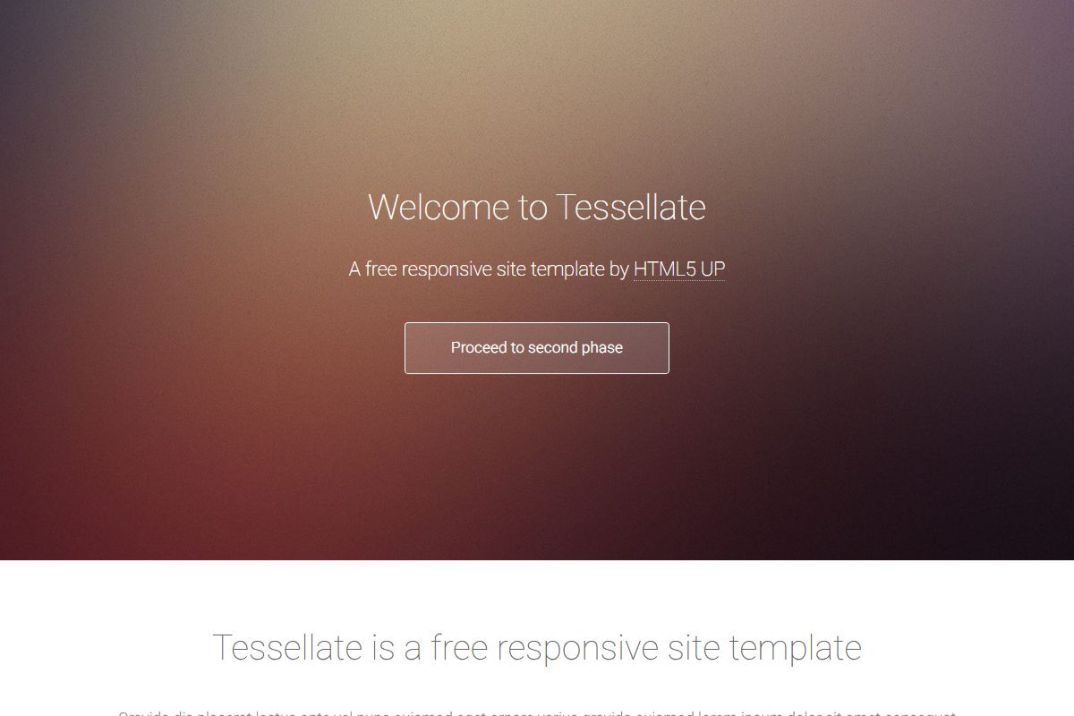 Welcome To Tessellate