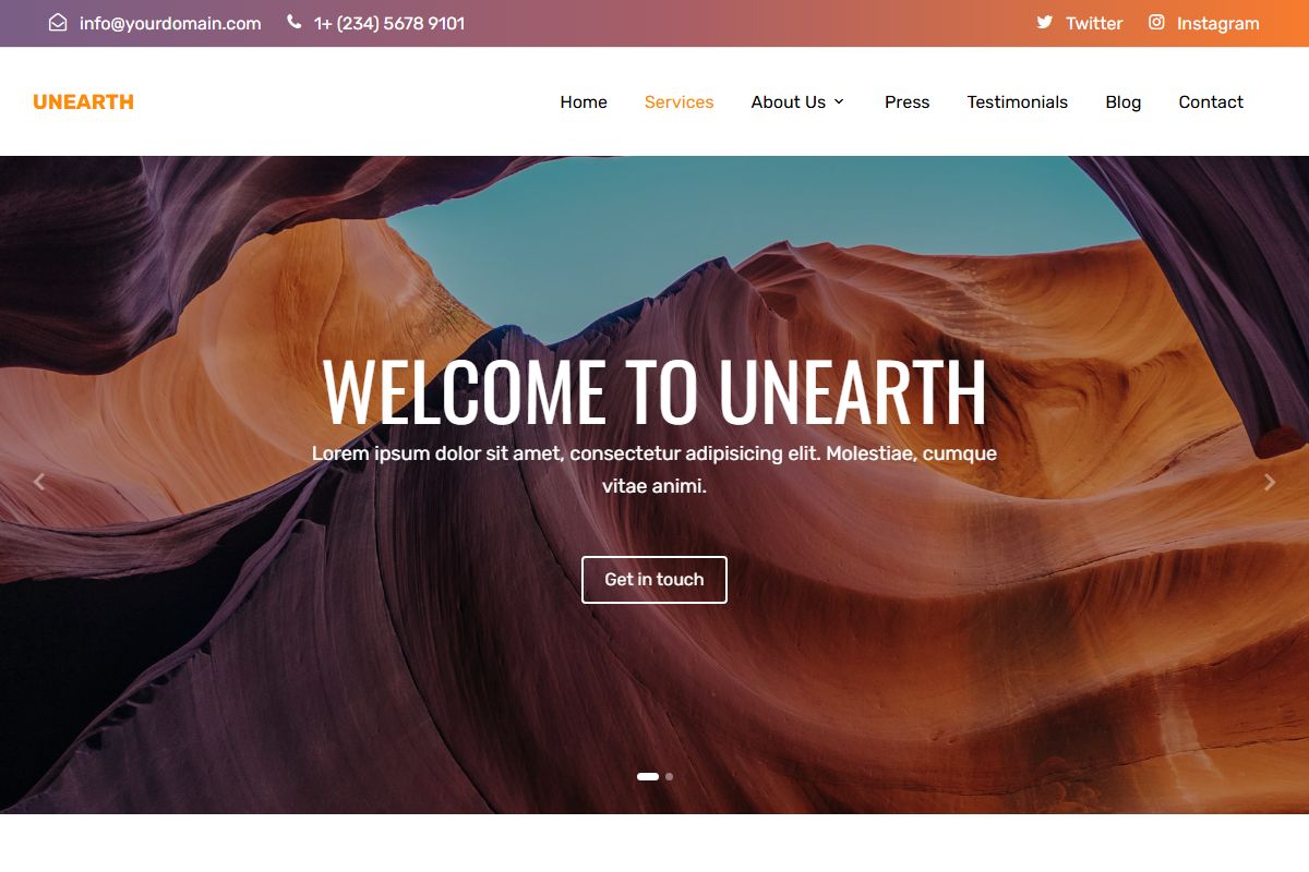Welcome To Unearth