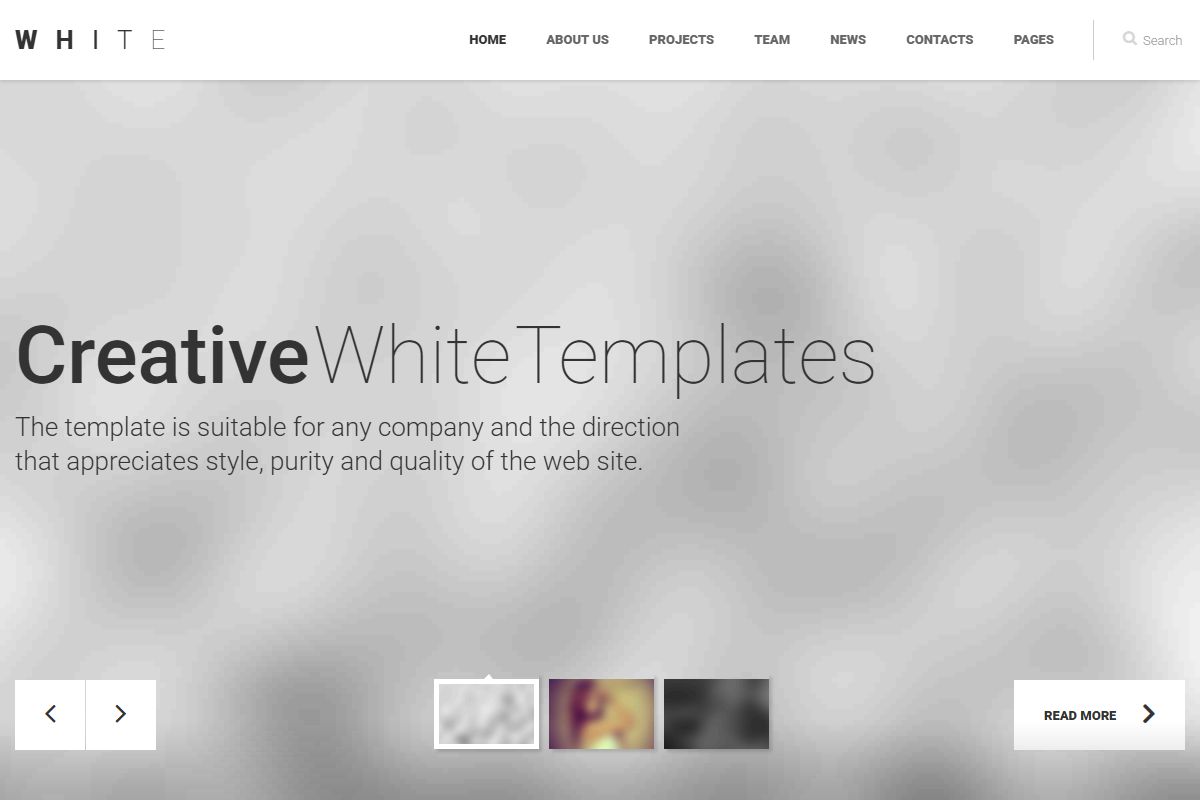 White Responsive Bootstrap3 Html5
