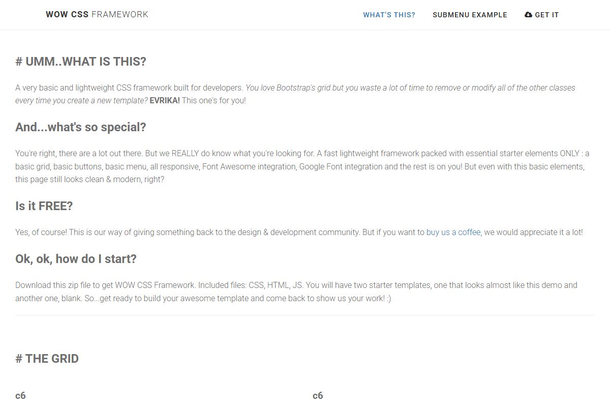 Wow Framework For Developers Simple Light Effective