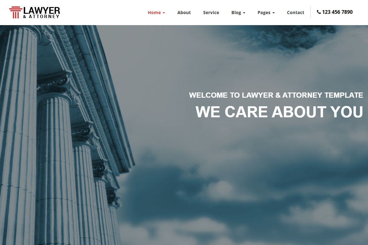 Lawyer Attorney Responsive Onepage