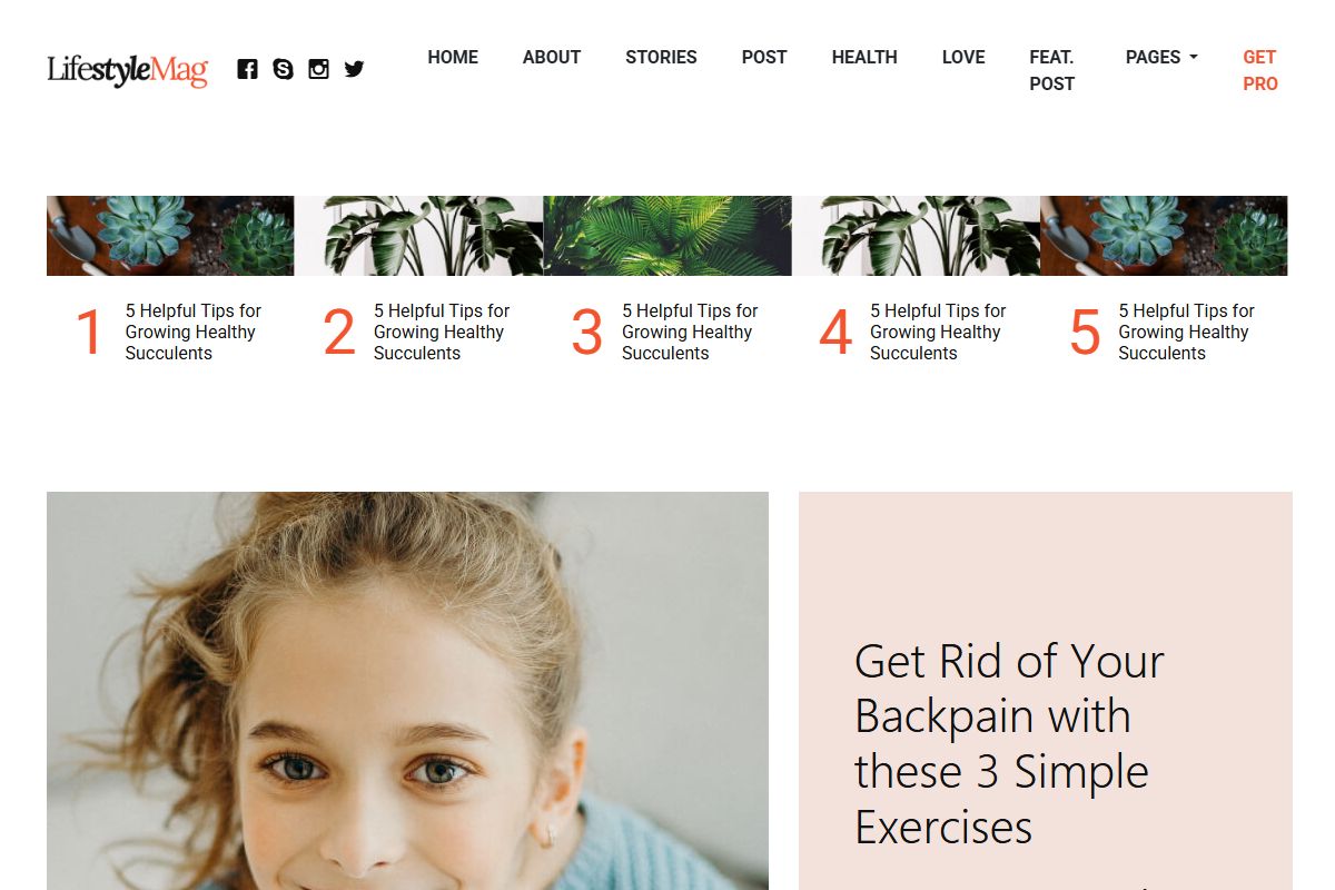 Lifestyle Html Template For Magazine And Lifestyle Bloggers