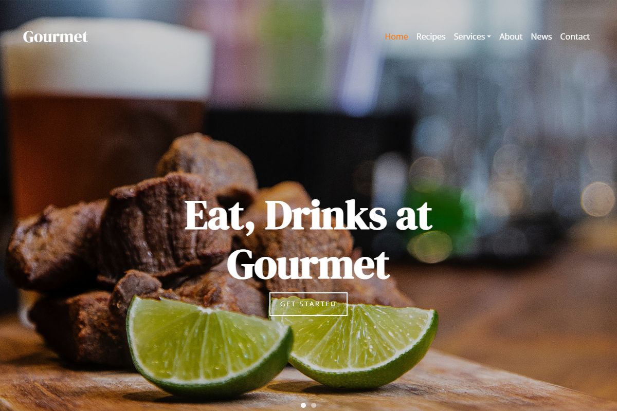 Eat Drinks At Gourmet