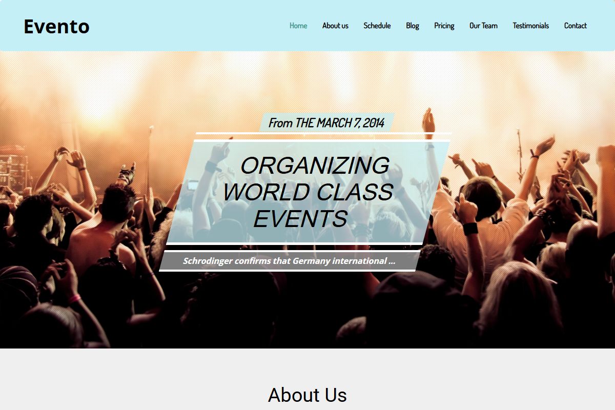 Event Landing Page