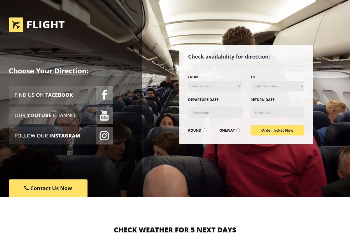 Flight Travel And Tour