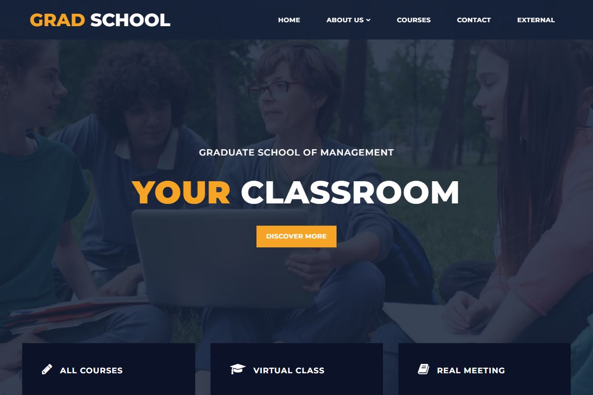Grad School Html5 Template
