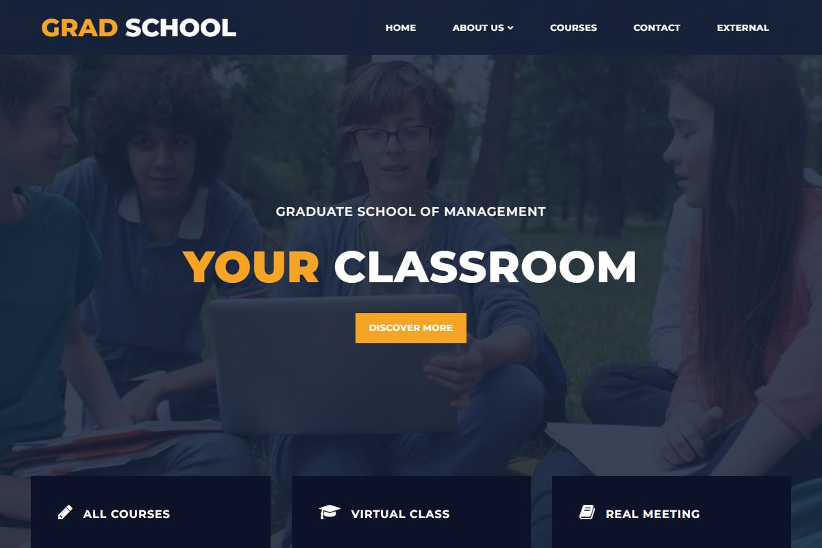 Grad School Html5 Template 353