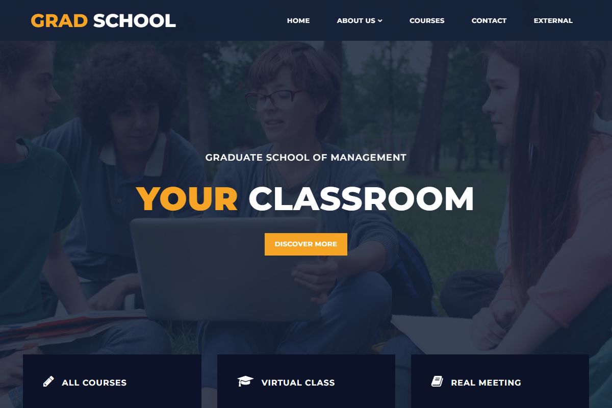 Grad School Html5 Template 63