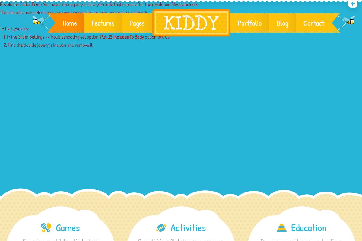 Kiddy Children Html Template