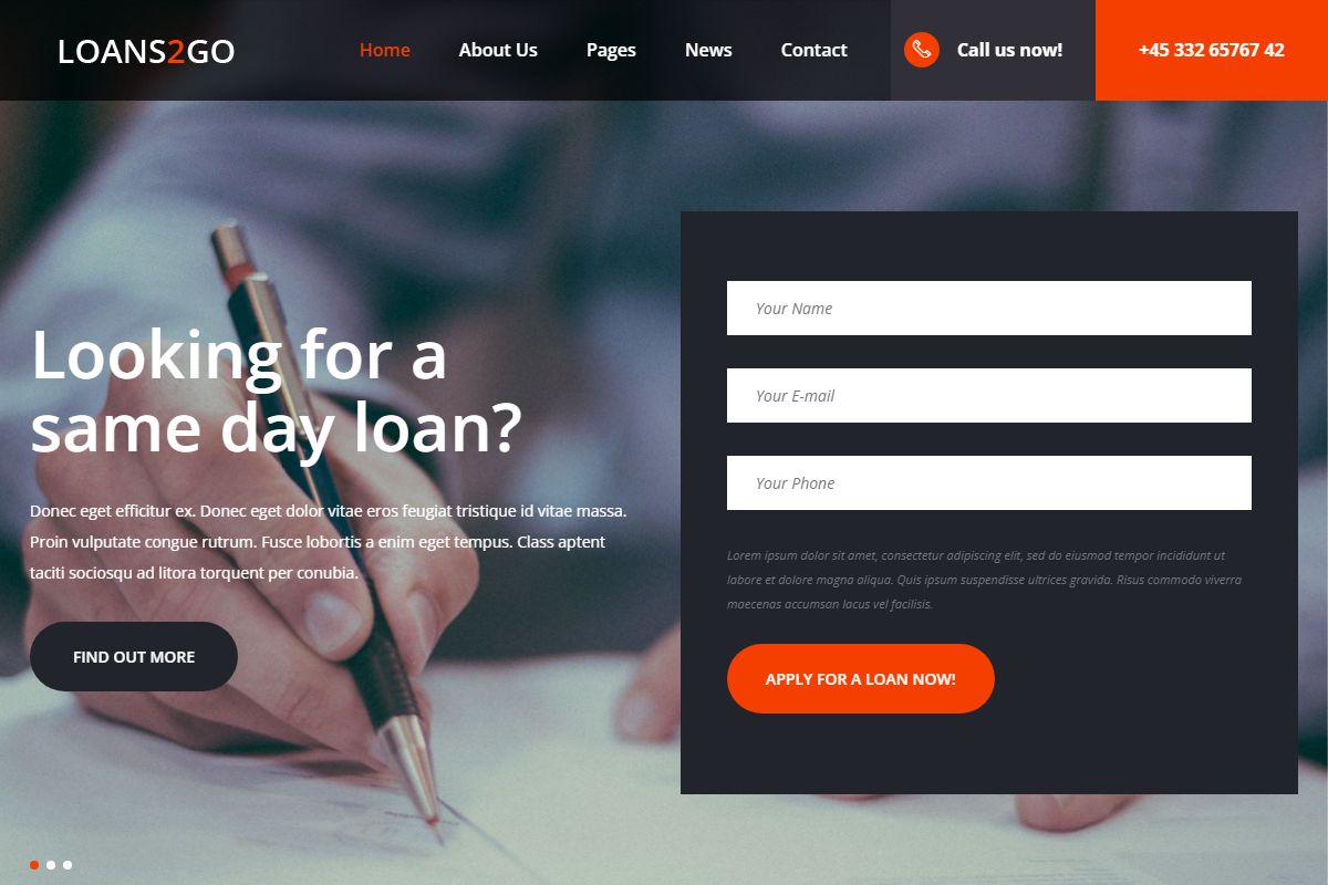 Loans2go Loans Html Template