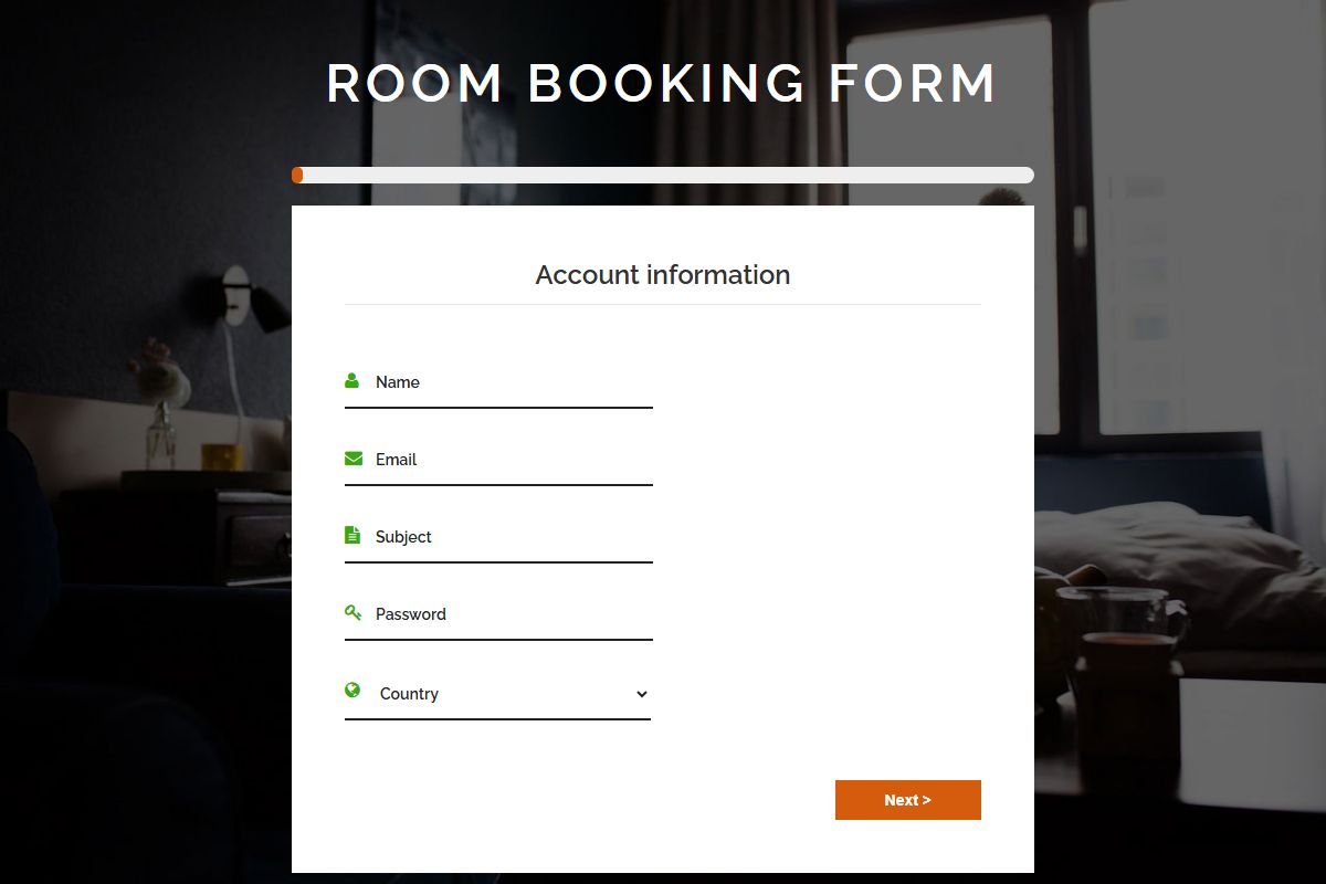 Room Booking Form