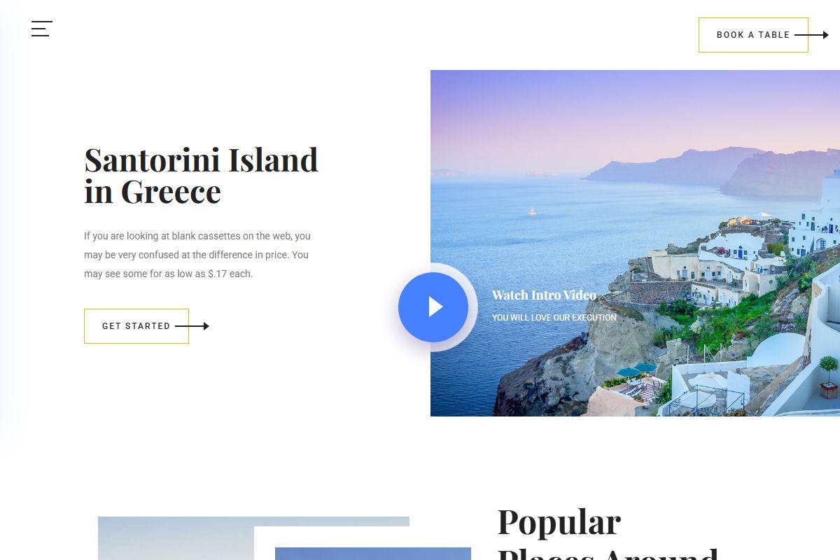 Santorini Island In Greece