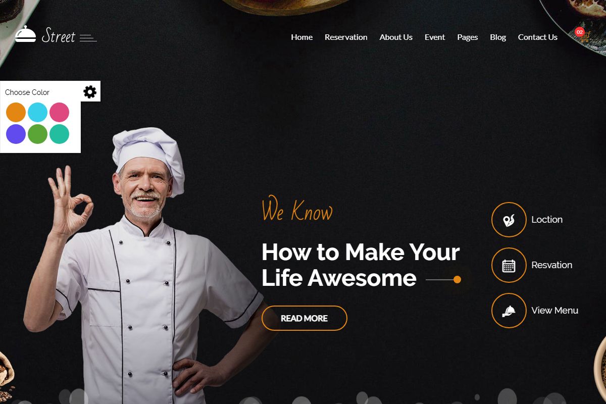 Street Responsive Html Template