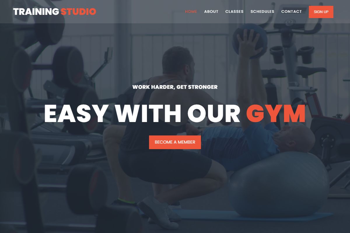 Training Studio Free Css Template