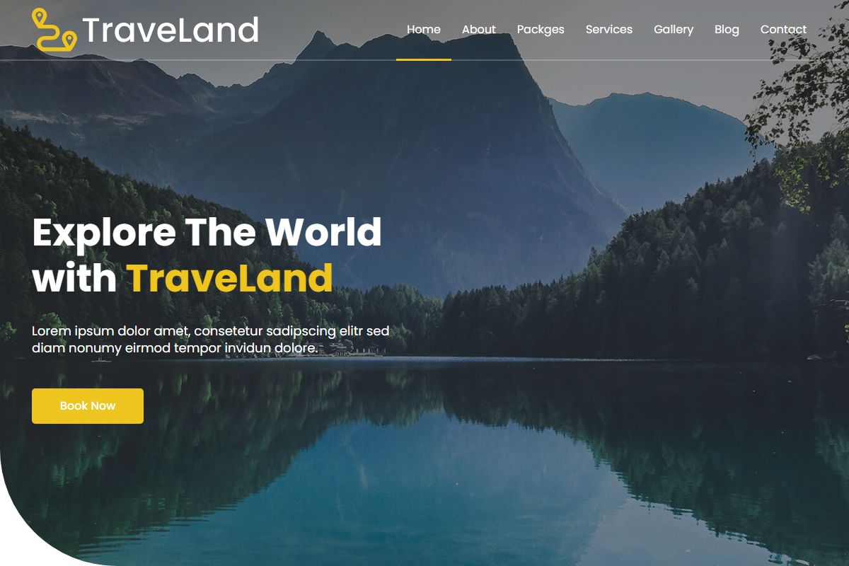 Traveland Tour And Travel Agency Template