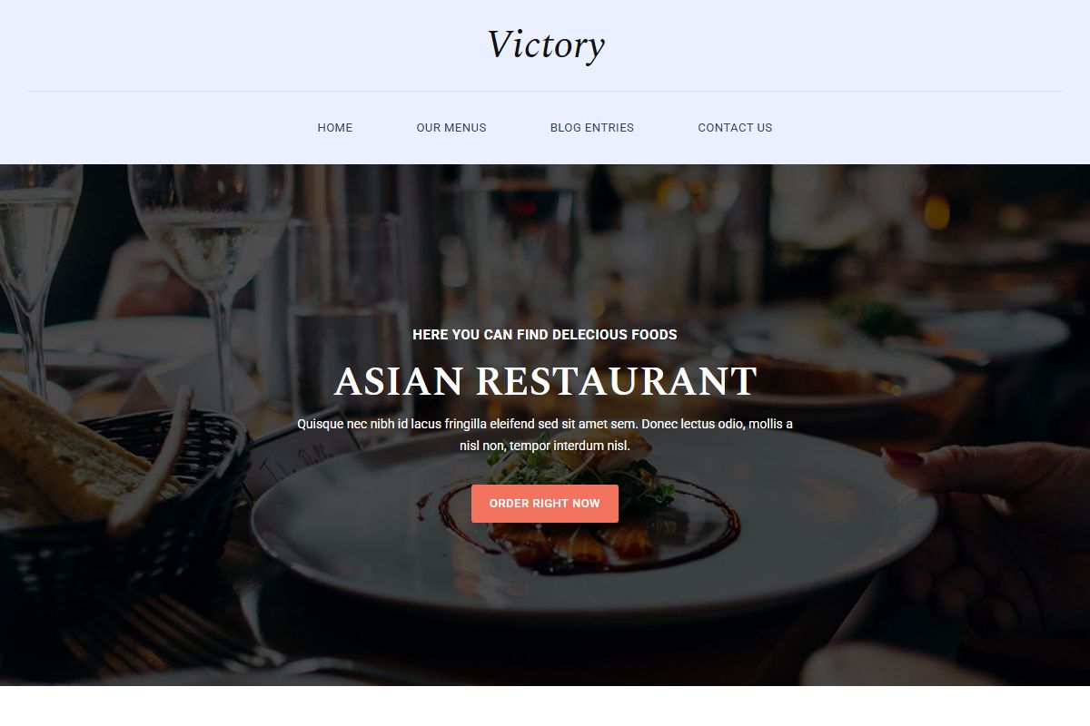 Victory Html Css Template