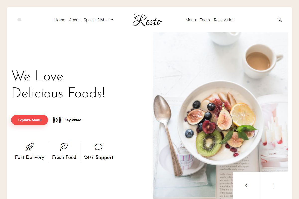 We Love Delicious Foods