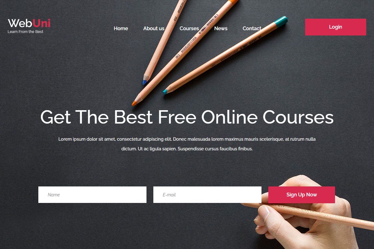 Webuni Education Template