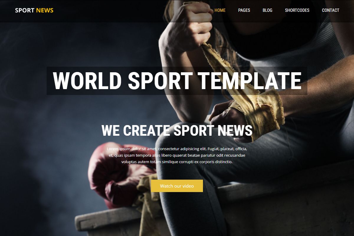 World Sport Template