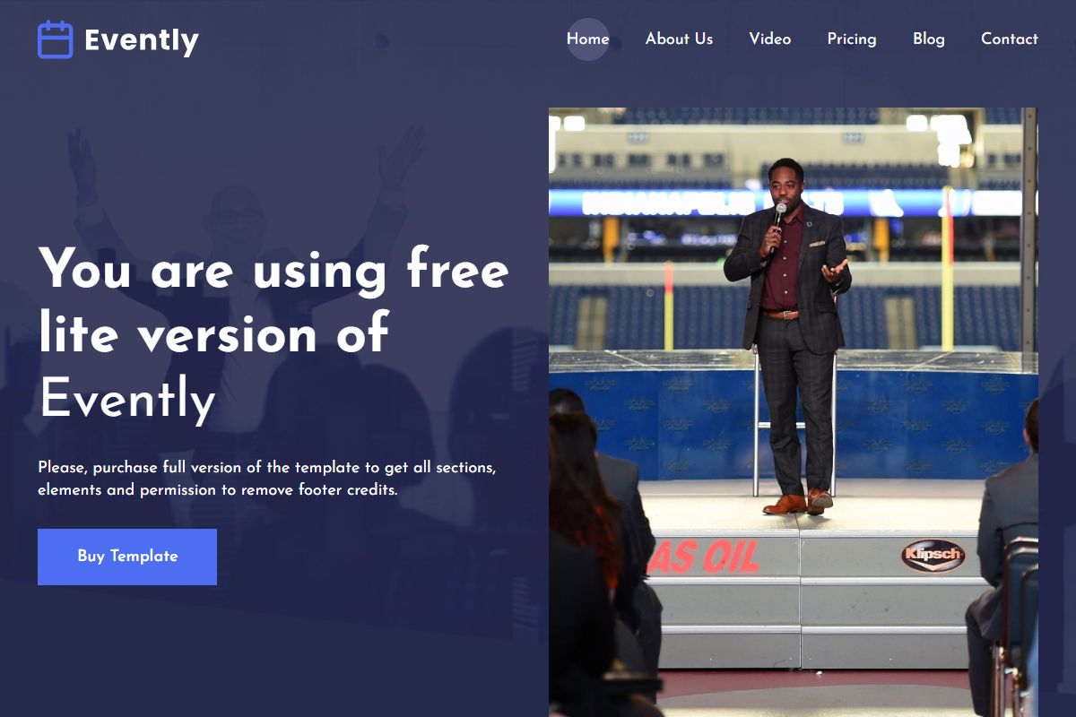 You Are Using Free Lite Version Of Evently