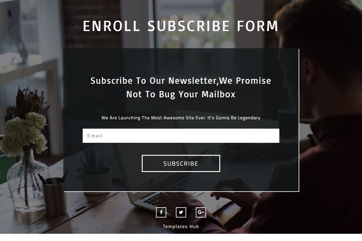 Enroll Subscribe Form