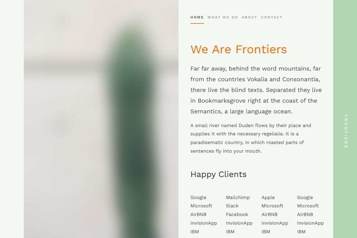 Frontiers
