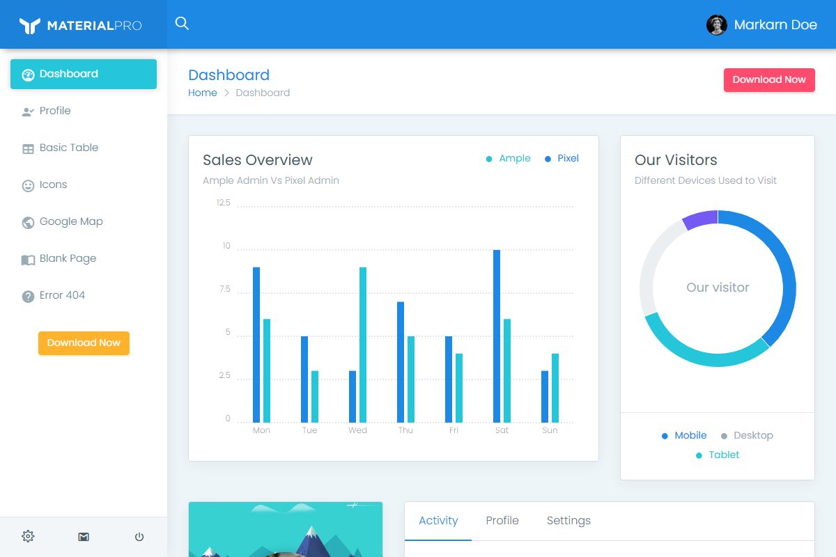 Material Pro Admin Template