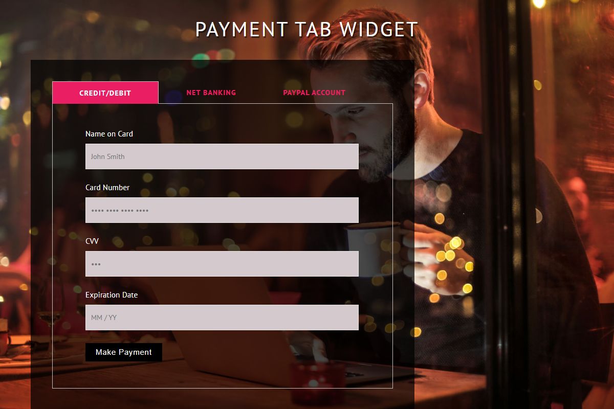 Payment Tab Widget