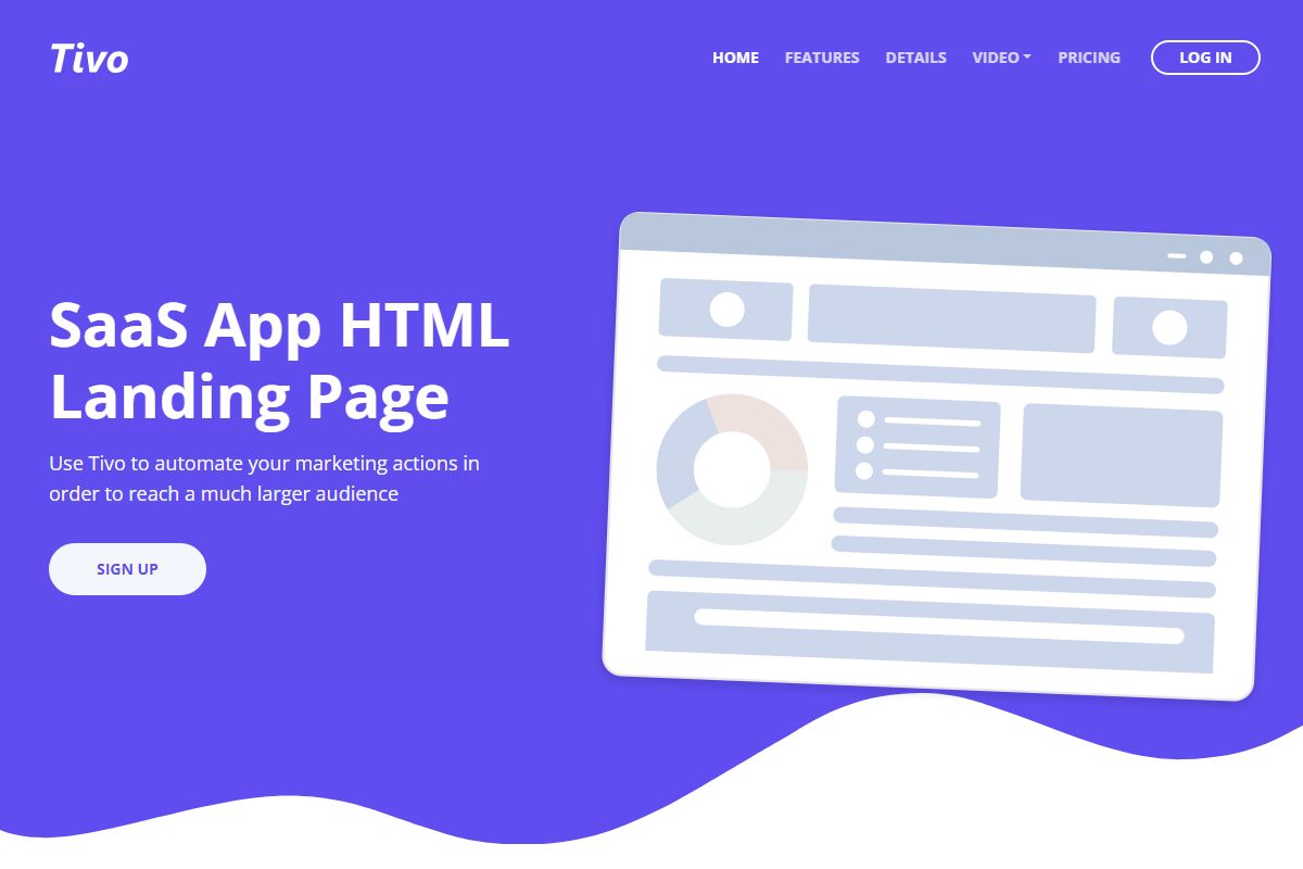 Saas App Html Landing