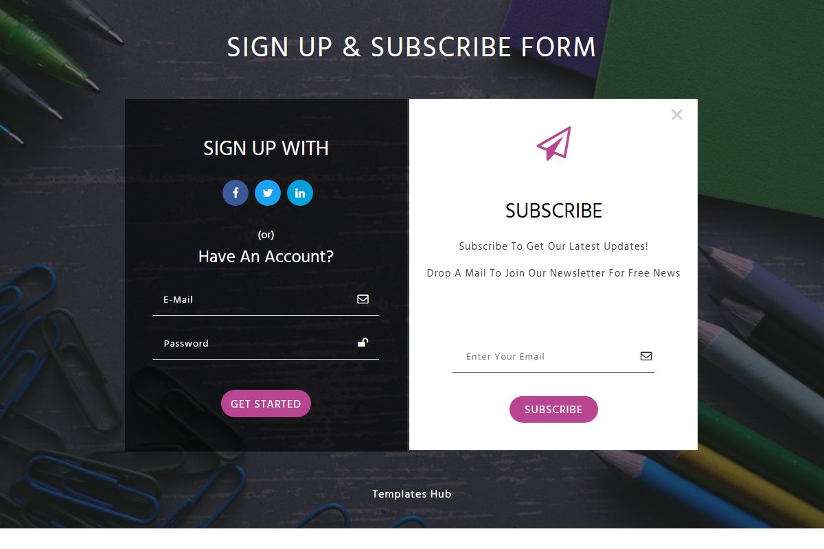 Sign Up Subscribe Form