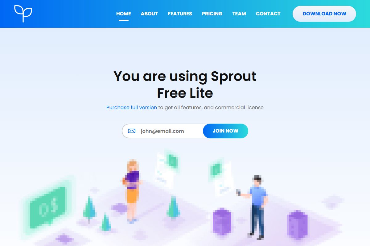 Sprout Saas App Landing Page