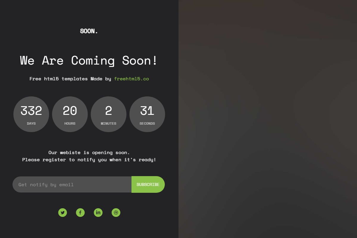 We Are Coming Soon