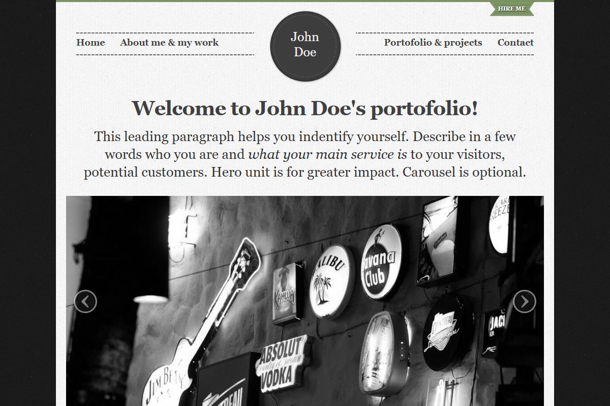 Welcome To John Does Portofolio