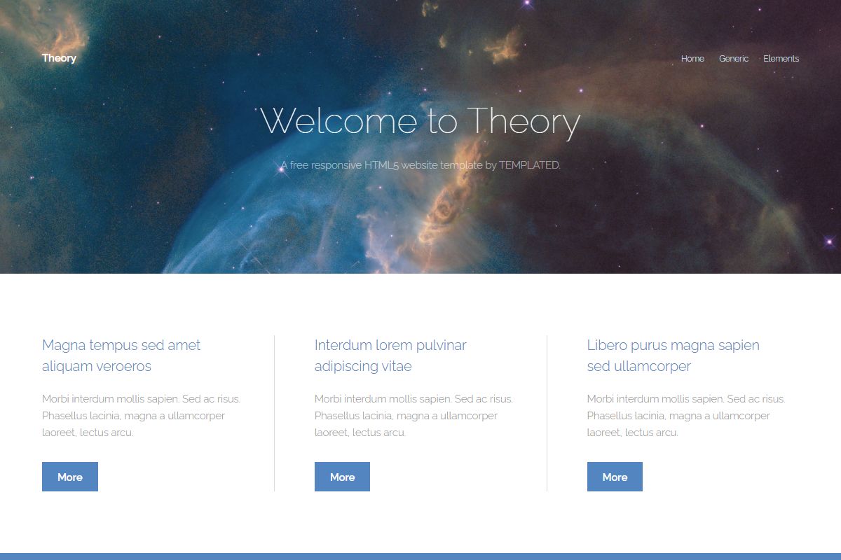 Welcome To Theory
